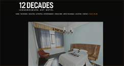 Desktop Screenshot of 12decadeshotel.co.za